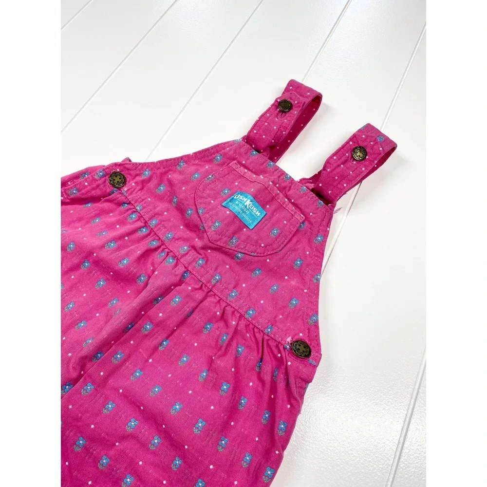 Vintage Oshkosh BGosh‎ Floral Overalls, Size 5, Made in USA